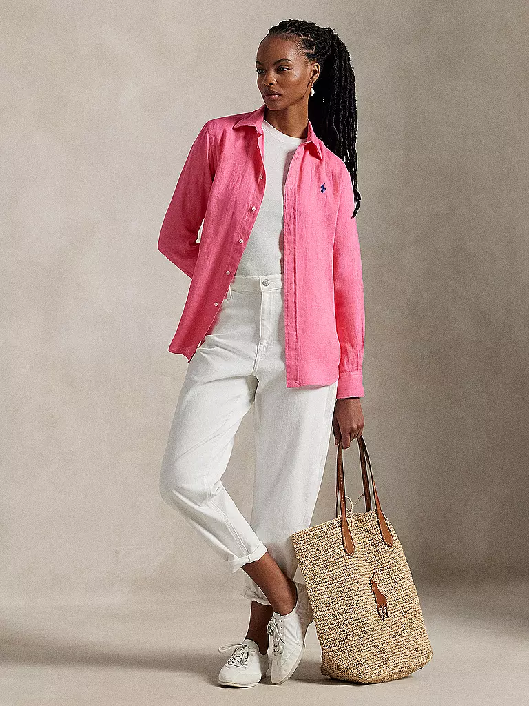 POLO RALPH LAUREN | Leinenbluse | Rose vif