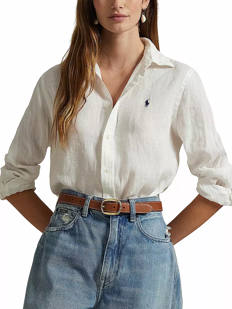 POLO RALPH LAUREN | Leinenbluse | Blanc
