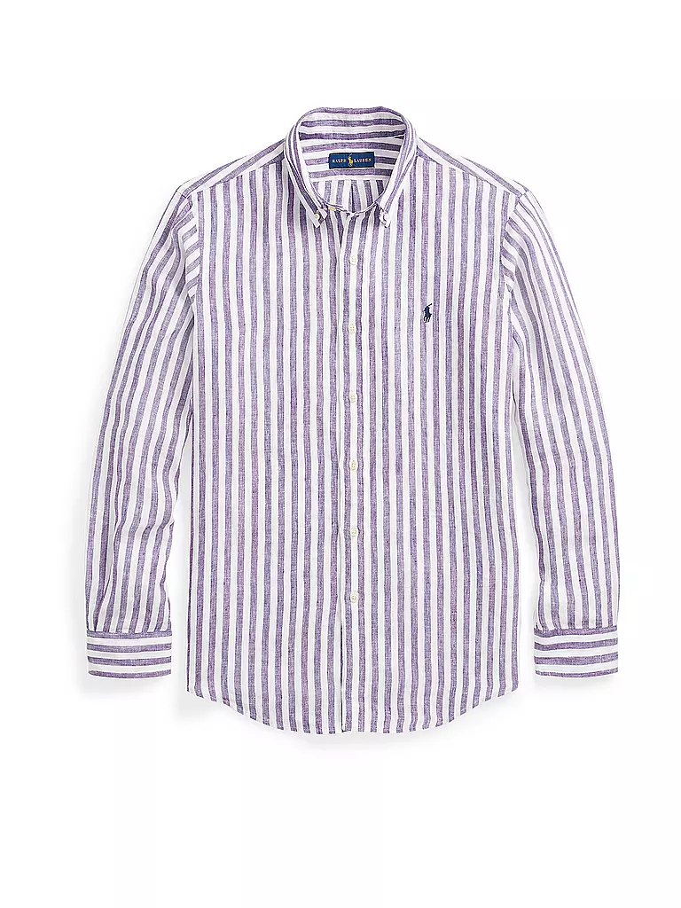 POLO RALPH LAUREN | Leinenhemd Custom Fit  | Bleu