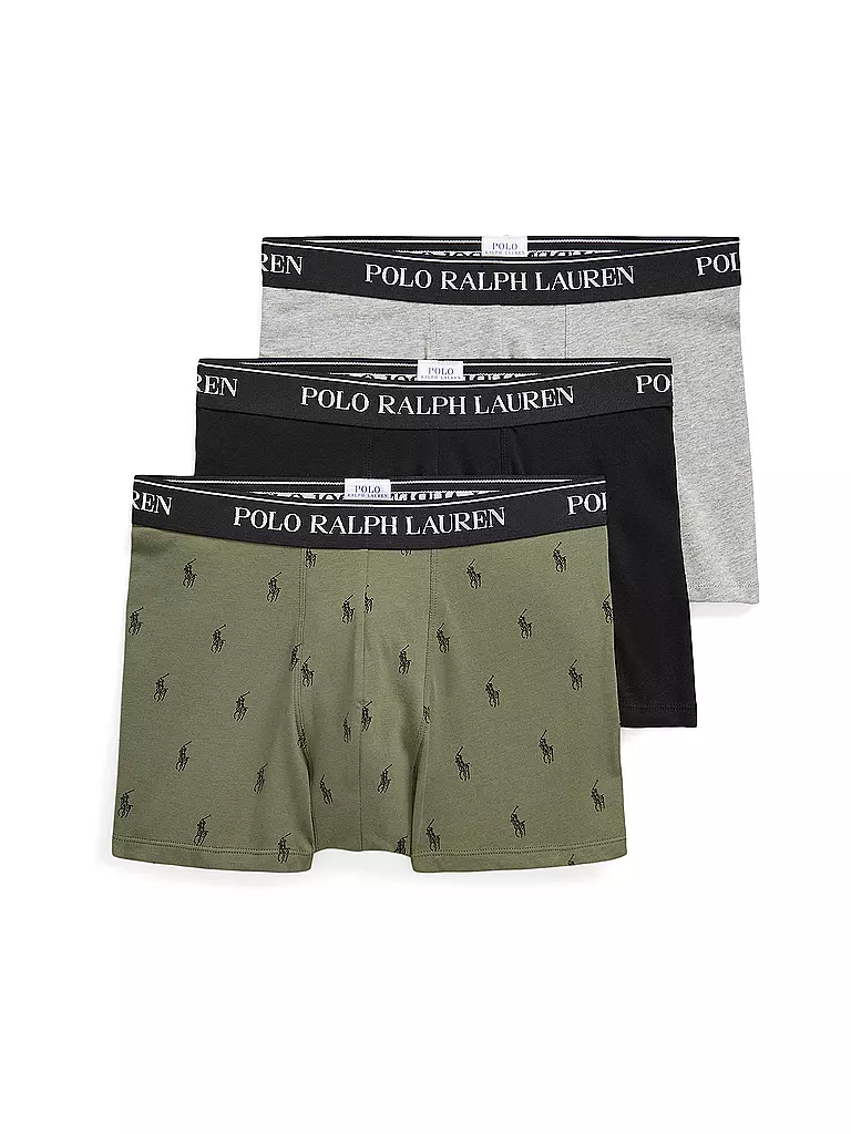 POLO RALPH LAUREN | Lot de 3 boxers grdn trl aop | olive