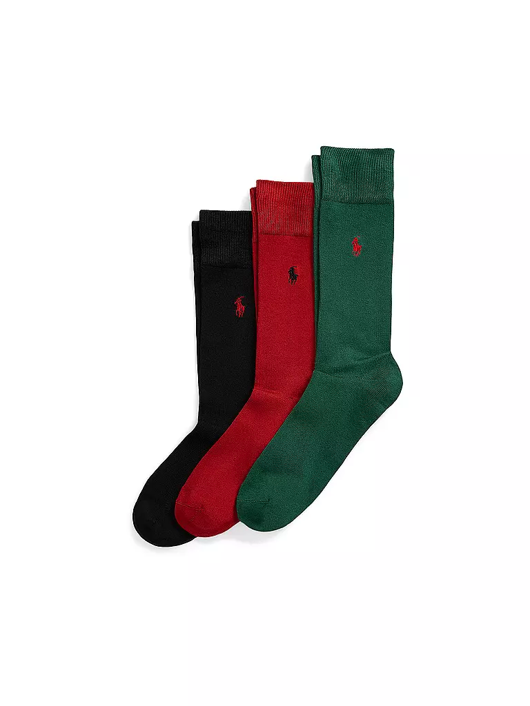 POLO RALPH LAUREN | Lot de 3 paires de chaussettes noires assorties | schwarz
