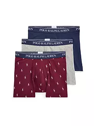 POLO RALPH LAUREN | Lot de 3 boxers cruise navy | Rouge foncé