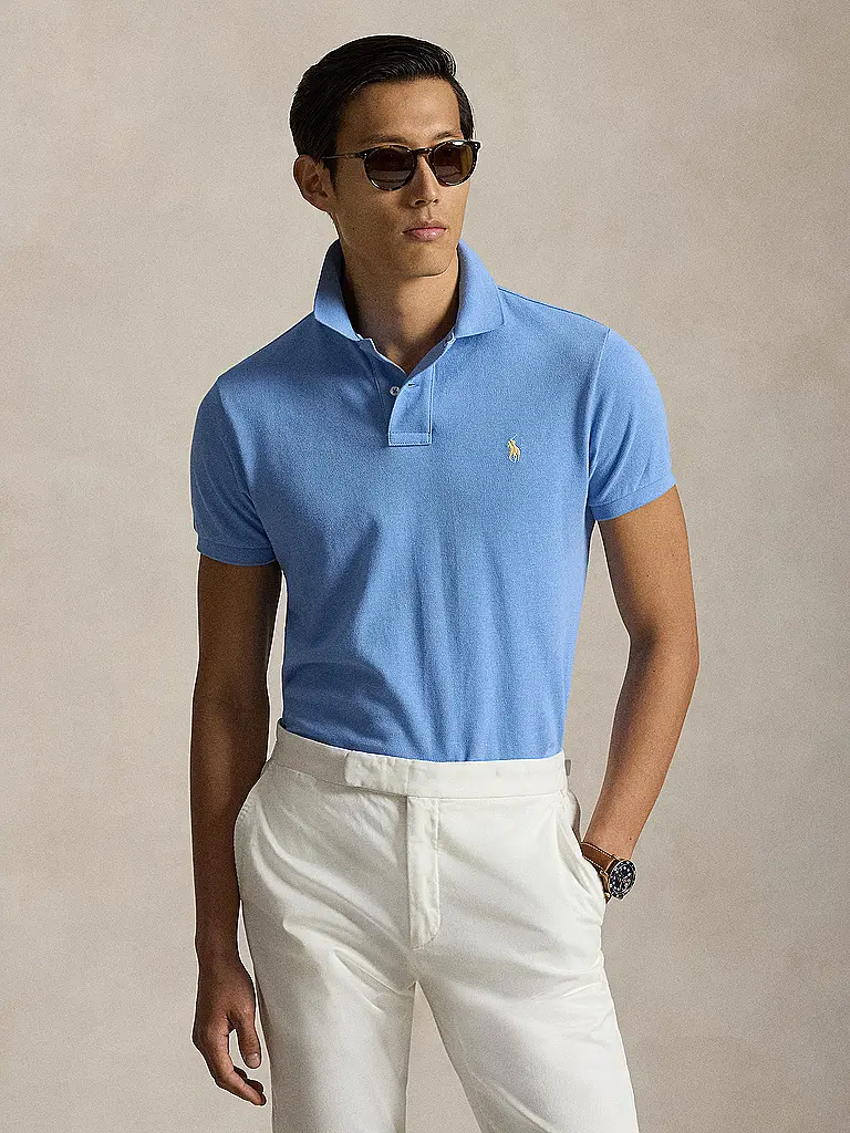 POLO RALPH LAUREN | Nom du produit : Polo Slim Fit | Bleu