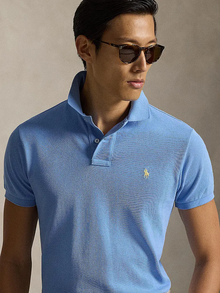 POLO RALPH LAUREN | Nom du produit : Polo Slim Fit | Bleu