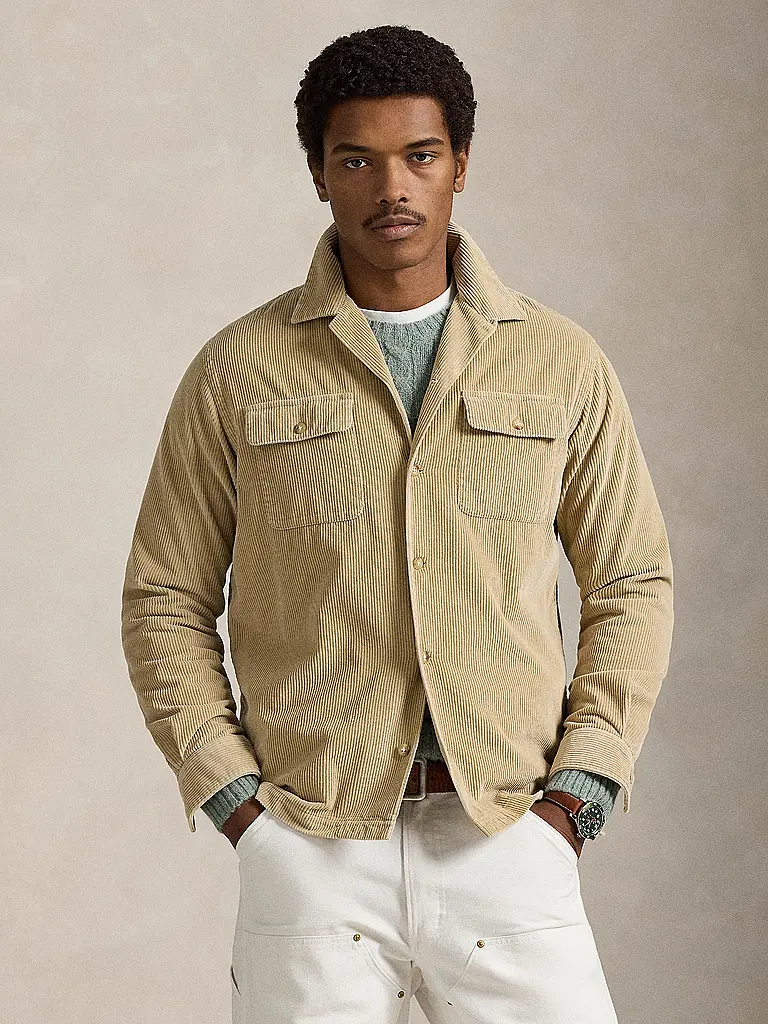 POLO RALPH LAUREN | Overshirt en velours côtelé | Beige