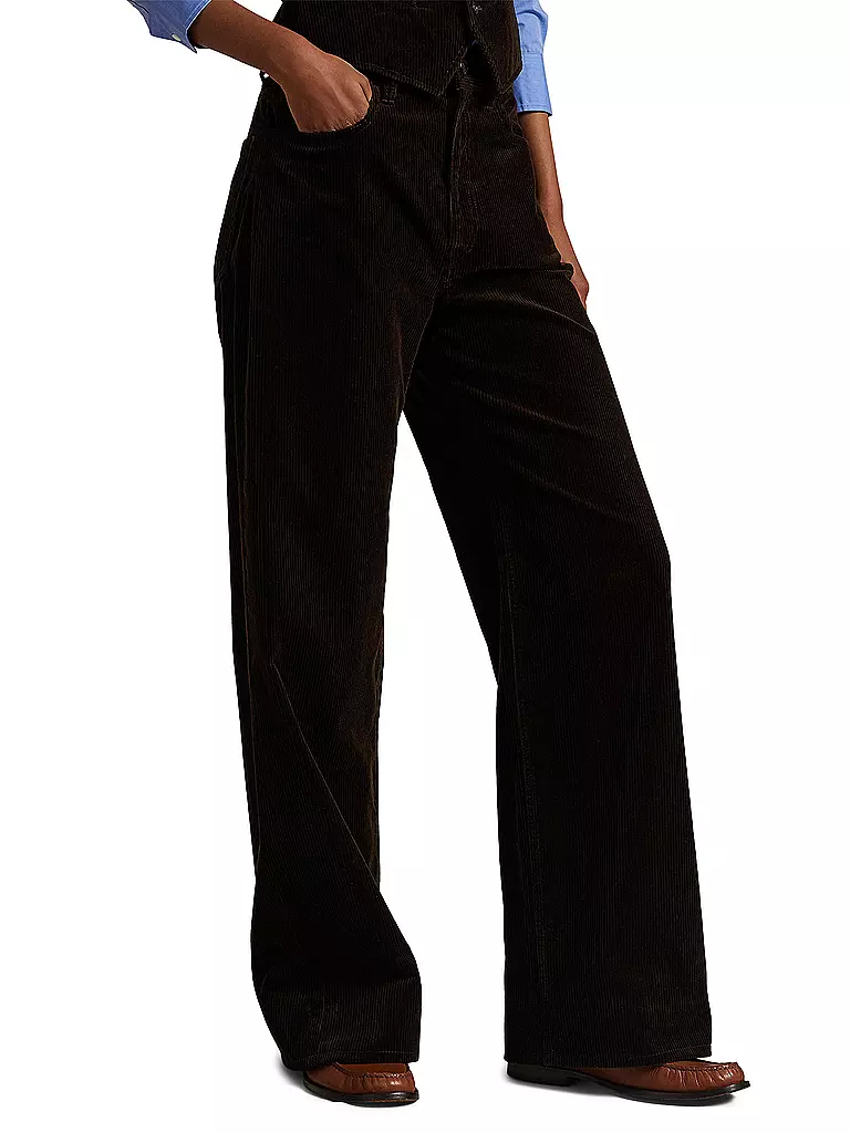 POLO RALPH LAUREN | Pantalon en velours côtelé coupe évasée | 