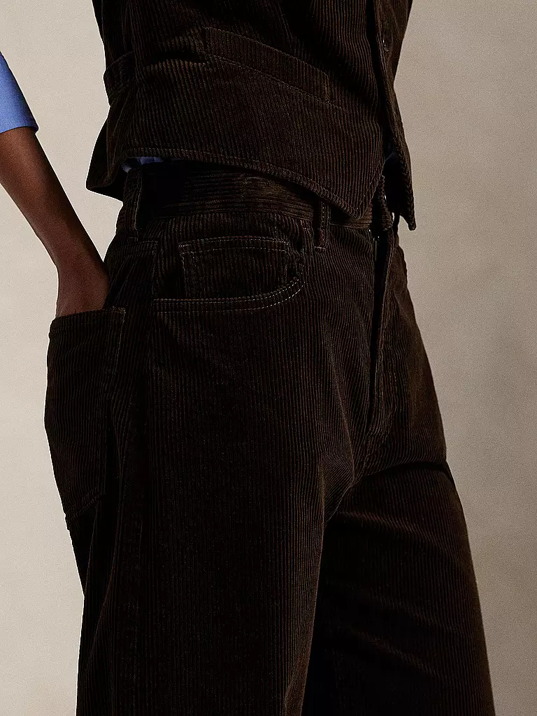 POLO RALPH LAUREN | Pantalon en velours côtelé coupe évasée | 