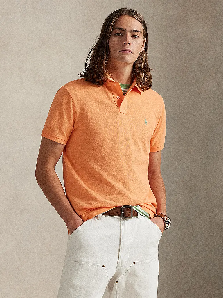 POLO RALPH LAUREN | Polo coupe ajustée personnalisée | Orange