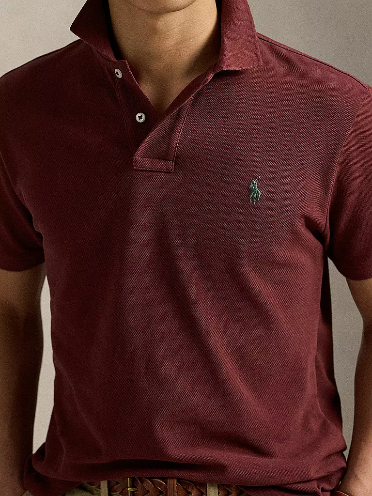 POLO RALPH LAUREN | Polo coupe ajustée personnalisée | dunkelrot