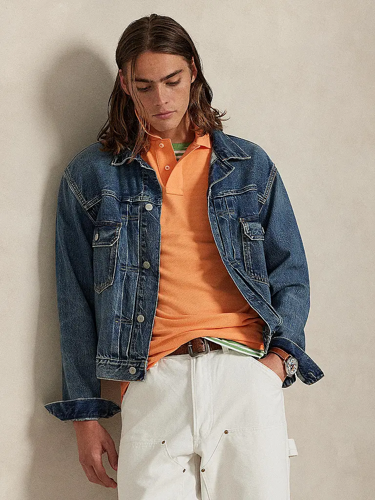 POLO RALPH LAUREN | Polo coupe ajustée personnalisée | Orange