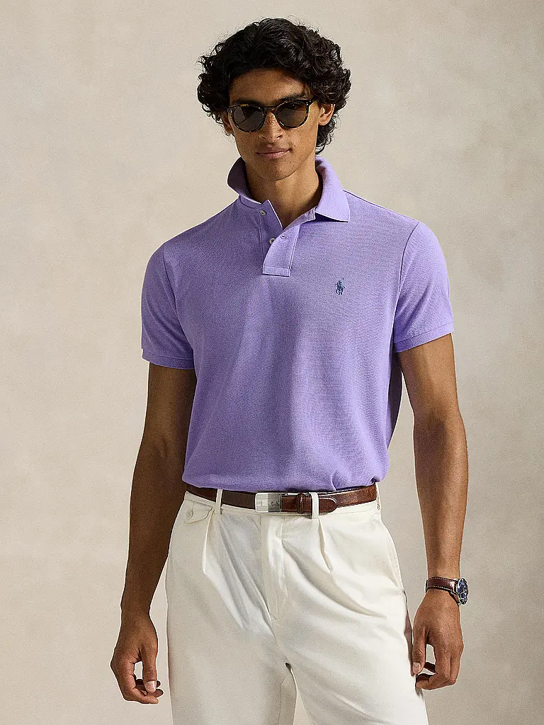 POLO RALPH LAUREN | Polo Coupe Slim Personnalisée | Lilas