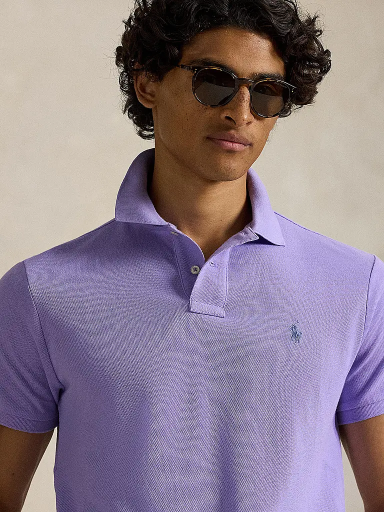 POLO RALPH LAUREN | Polo Coupe Slim Personnalisée | Lilas