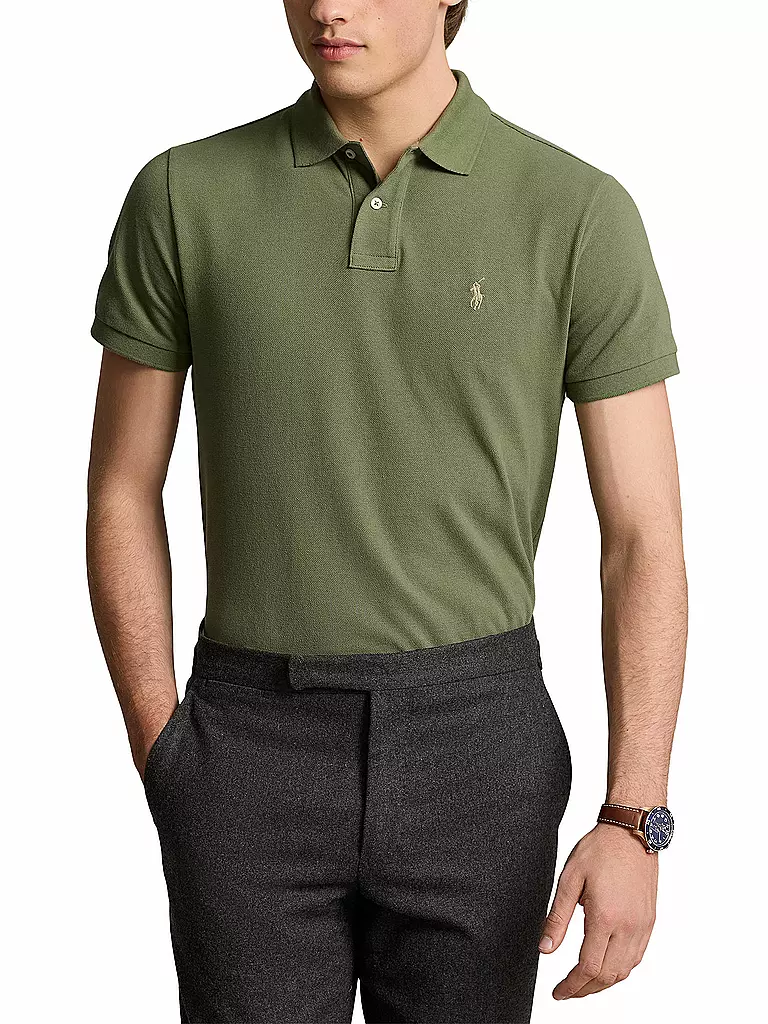 POLO RALPH LAUREN | Polo Custom Slim Fit | olive