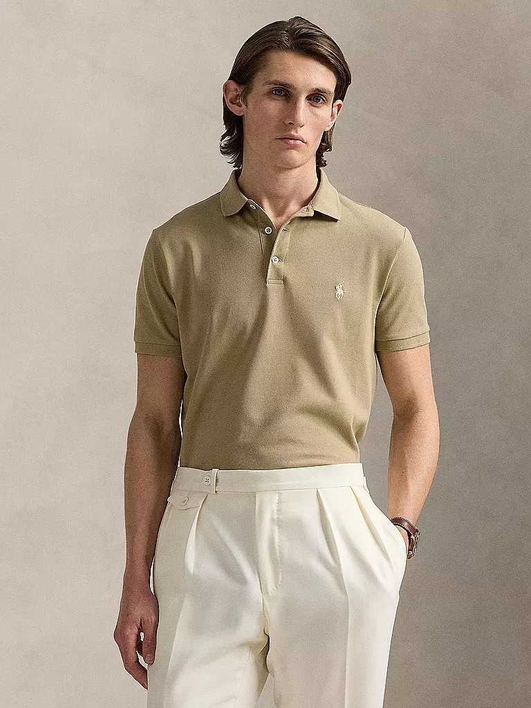 POLO RALPH LAUREN | Poloshirt Coupe Custom Slim | Marron clair