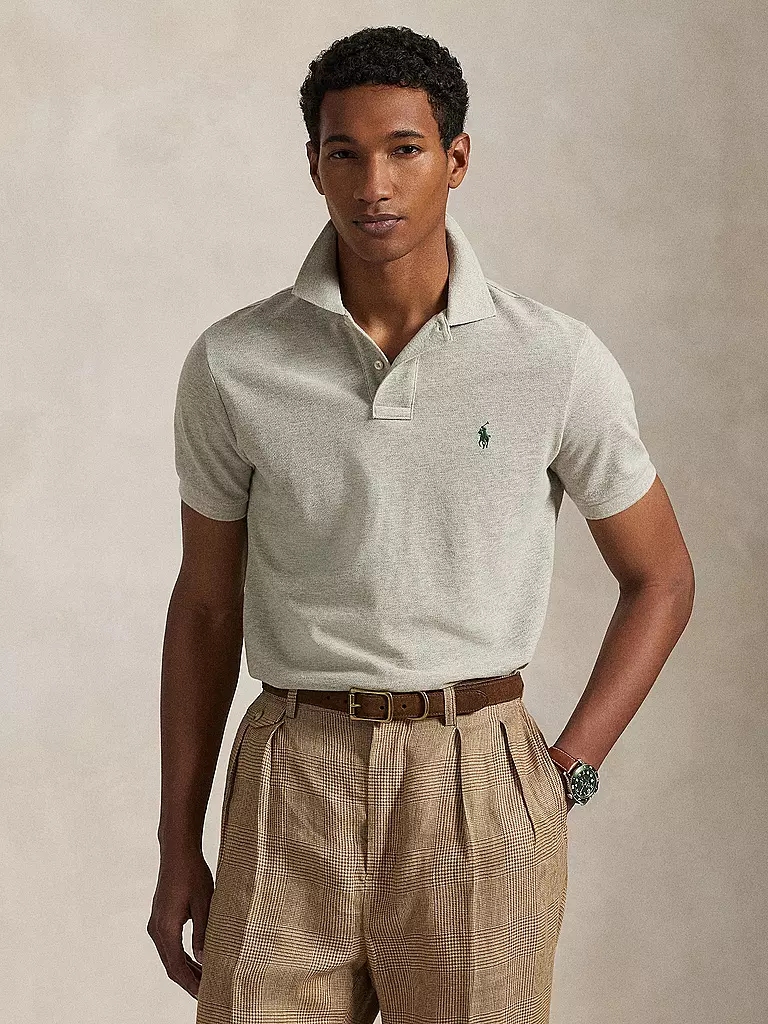 POLO RALPH LAUREN | Poloshirt Coupe Slim Custom | hellgrau