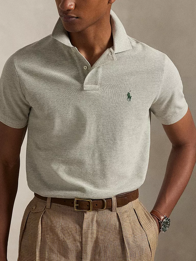 POLO RALPH LAUREN | Poloshirt Coupe Slim Custom | hellgrau