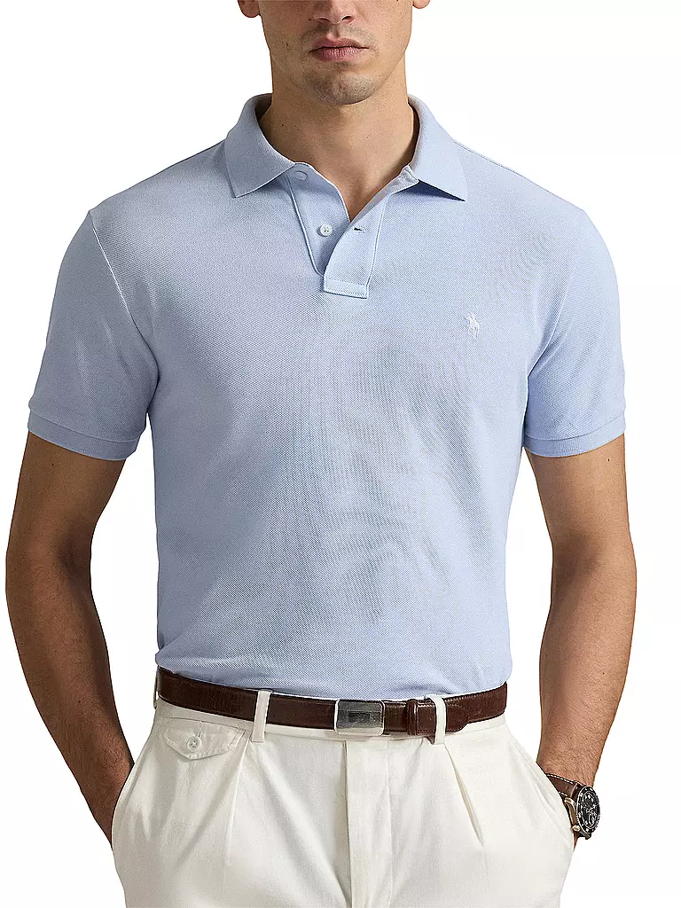 POLO RALPH LAUREN | Poloshirt Coupe Slim Customisée | hellblau