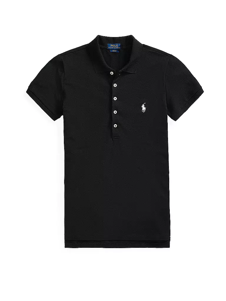 POLO RALPH LAUREN | Poloshirt Coupe Slim JULIE | schwarz