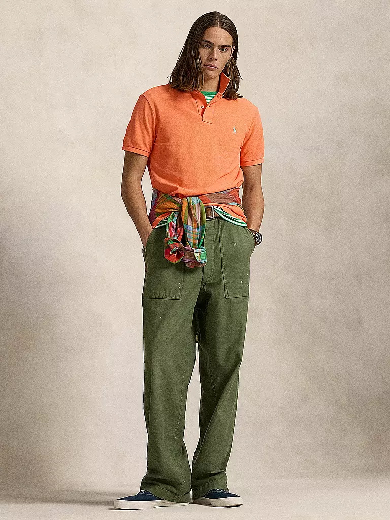 POLO RALPH LAUREN | Poloshirt Coupe Slim Personnalisée | orange