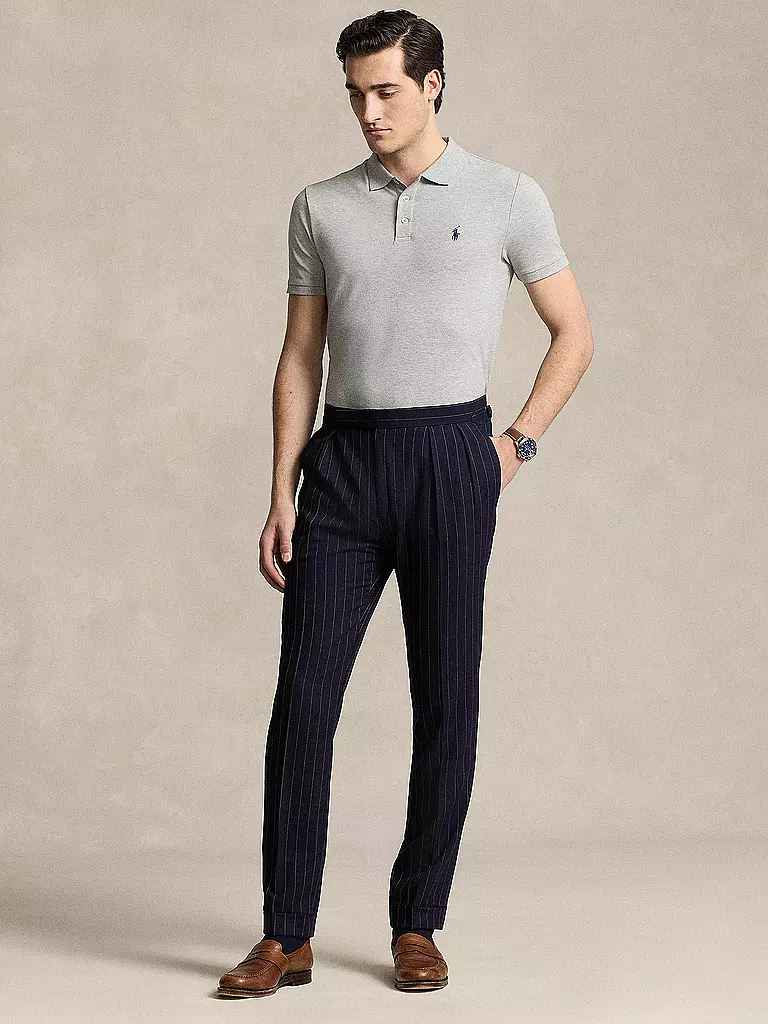 POLO RALPH LAUREN | Poloshirt Coupe Slim Personnalisée | Gris clair
