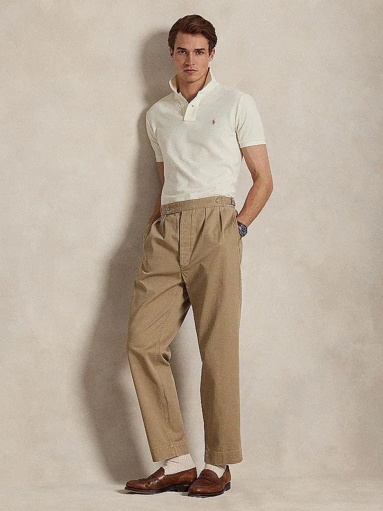 POLO RALPH LAUREN | Poloshirt Coupe Slim Personnalisée | Crème