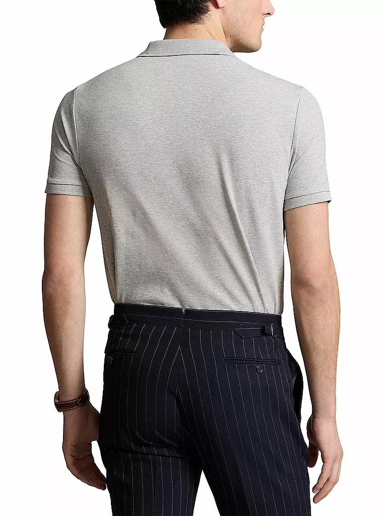 POLO RALPH LAUREN | Poloshirt Coupe Slim Personnalisée | Gris clair