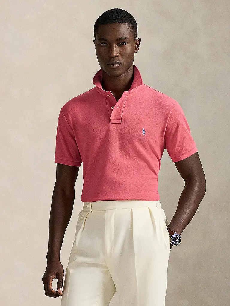 POLO RALPH LAUREN | Poloshirt Coupe Slim Personnalisée | Rose vif