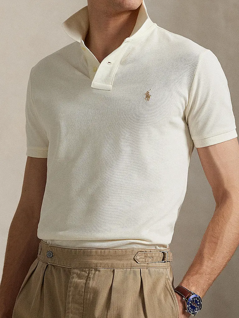 POLO RALPH LAUREN | Poloshirt Coupe Slim Personnalisée | Crème