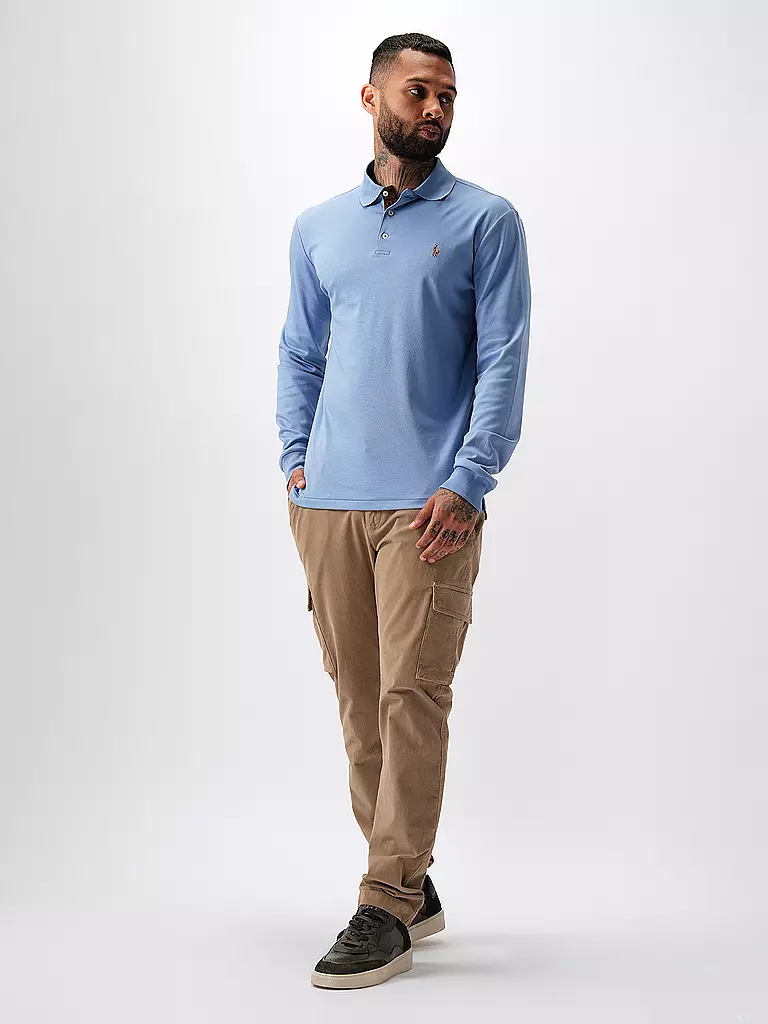 POLO RALPH LAUREN | Poloshirt Custom Slim Fit | Bleu clair