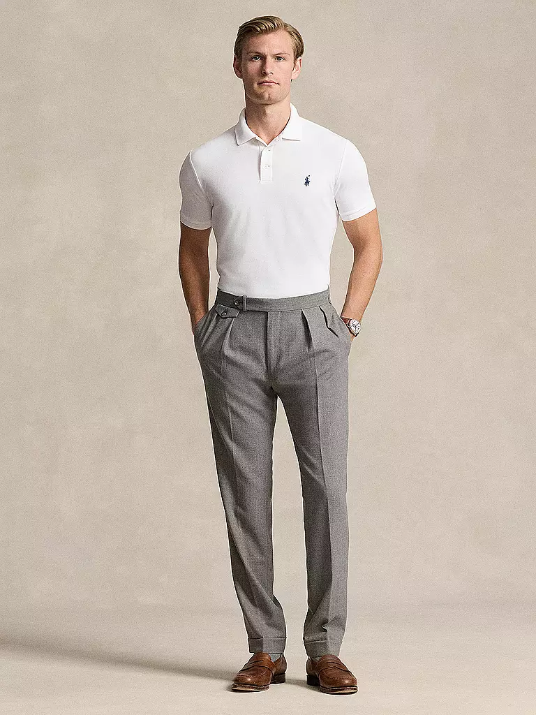 POLO RALPH LAUREN | Poloshirt Custom Slim Fit | Blanc