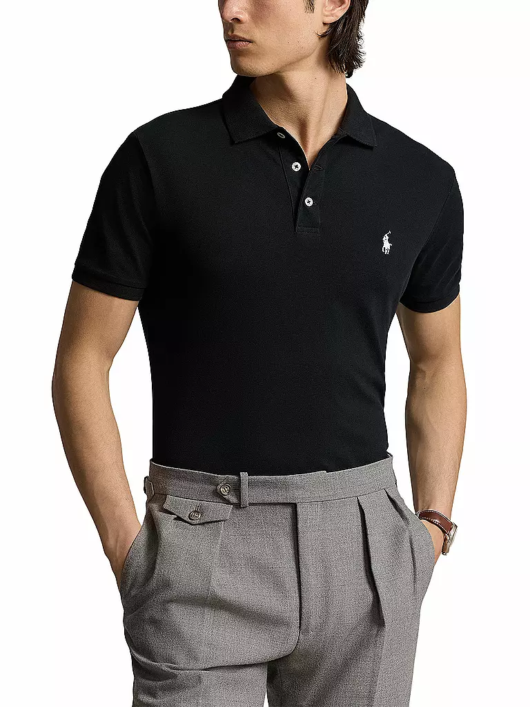 POLO RALPH LAUREN | Poloshirt Custom Slim Fit | Noir