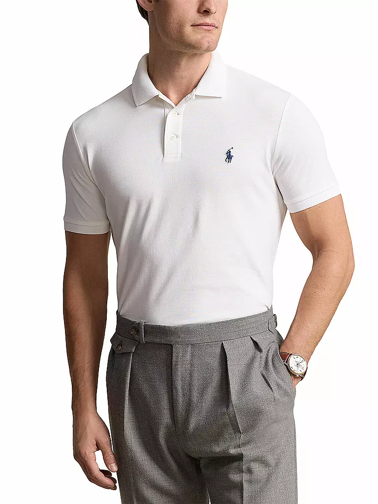 POLO RALPH LAUREN | Poloshirt Custom Slim Fit | Blanc