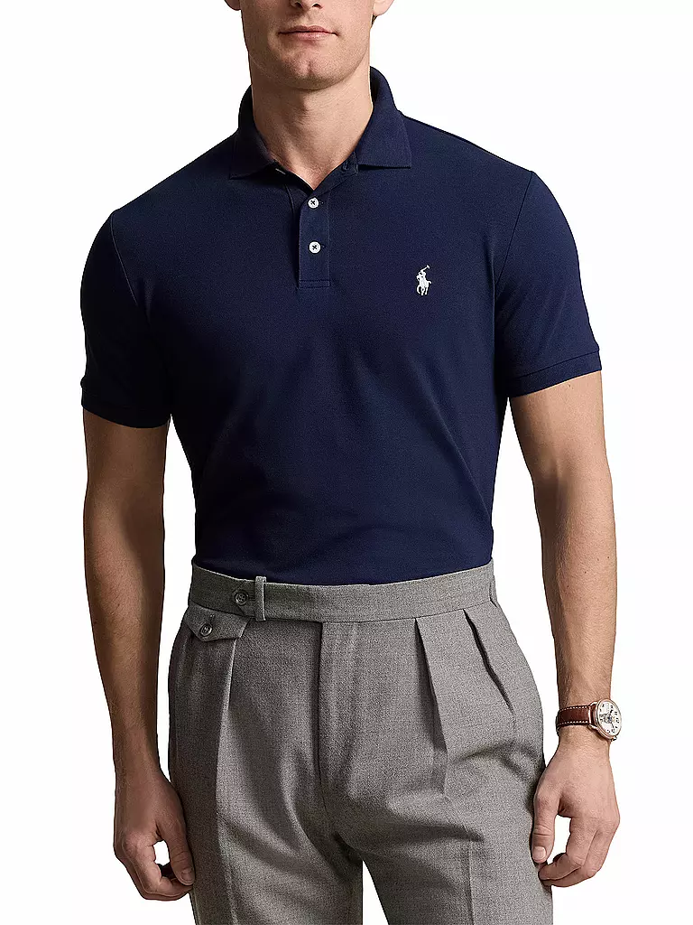 POLO RALPH LAUREN | Poloshirt Custom Slim Fit | Bleu foncé