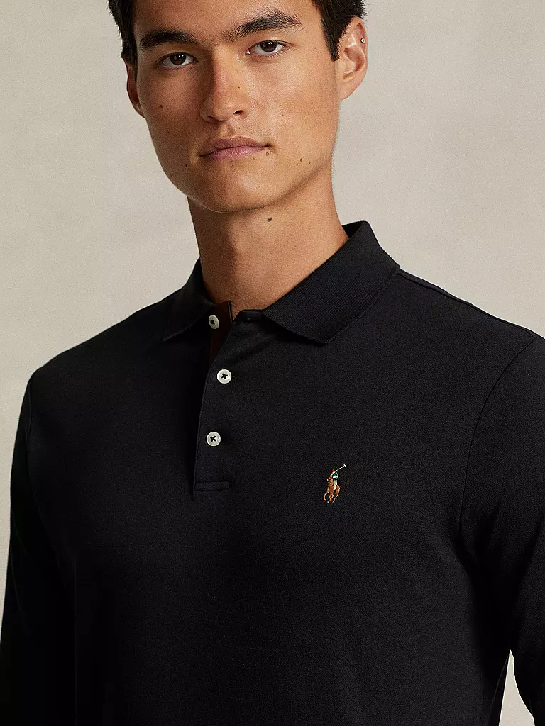 POLO RALPH LAUREN | Poloshirt Custom Slim Fit | Noir