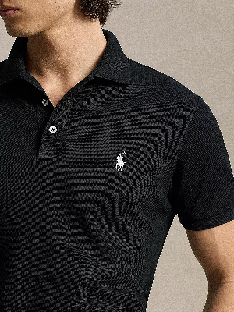 POLO RALPH LAUREN | Poloshirt Custom Slim Fit | Noir