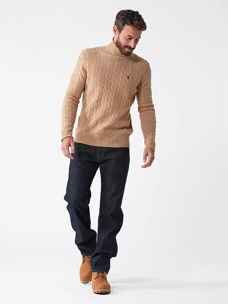 POLO RALPH LAUREN | Pull à col roulé | camel
