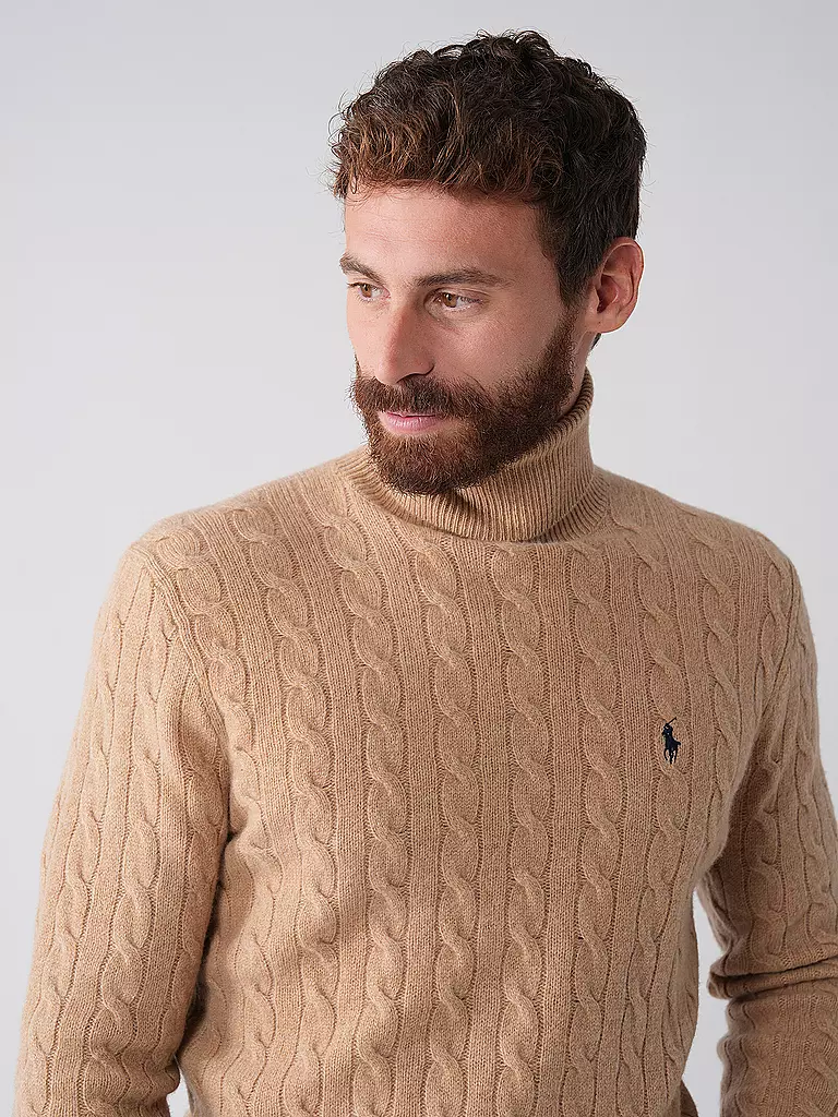POLO RALPH LAUREN | Pull à col roulé | camel