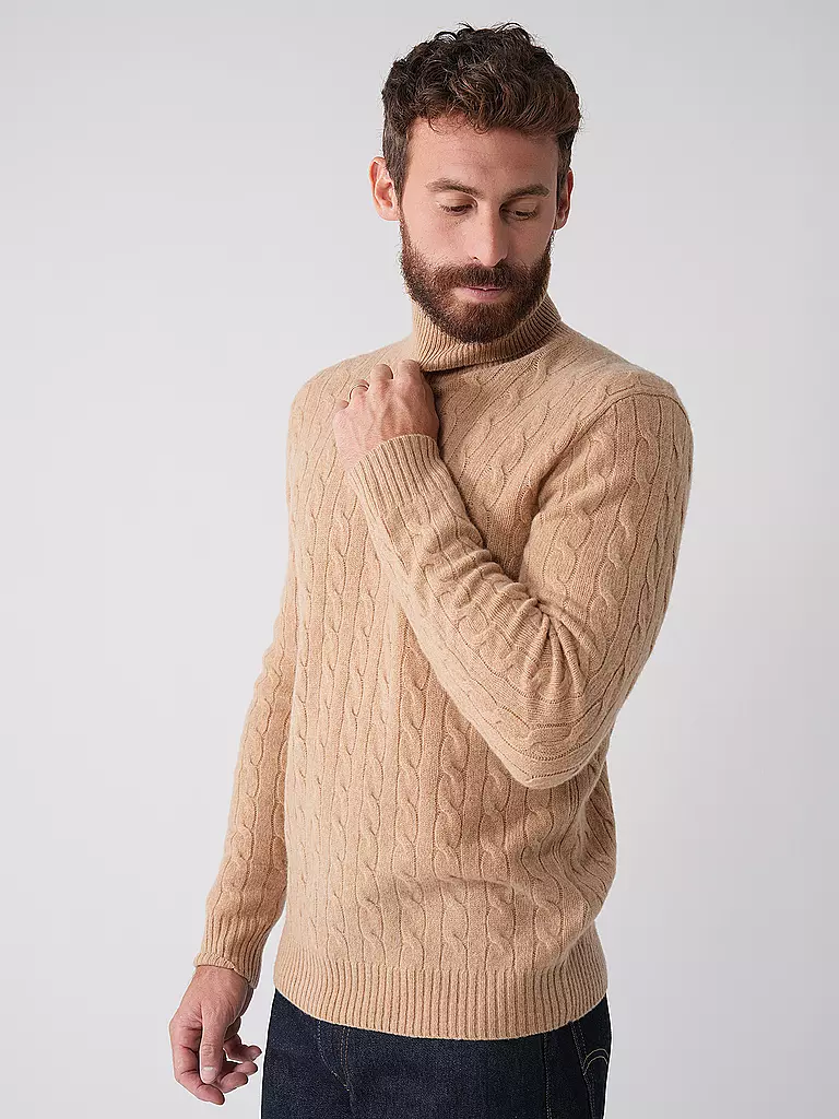 POLO RALPH LAUREN | Pull à col roulé | camel