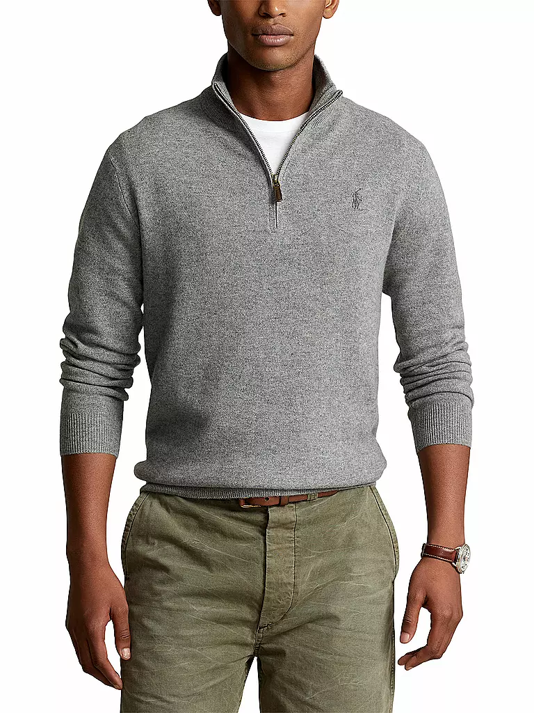 POLO RALPH LAUREN | Pull Troyer coupe classique | hellgrau