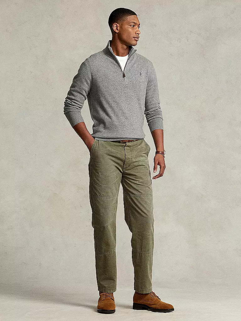 POLO RALPH LAUREN | Pull Troyer coupe classique | hellgrau