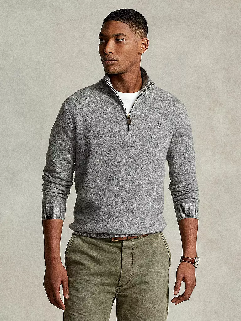 POLO RALPH LAUREN | Pull Troyer coupe classique | hellgrau