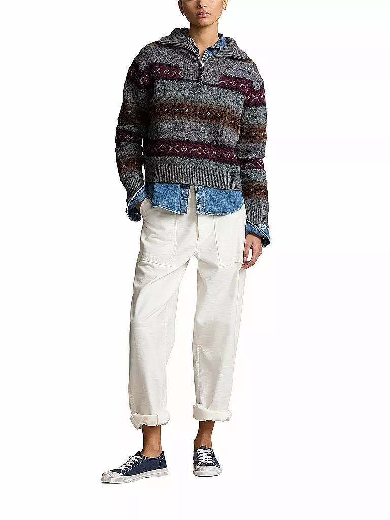 POLO RALPH LAUREN | Pull Troyer | Gris