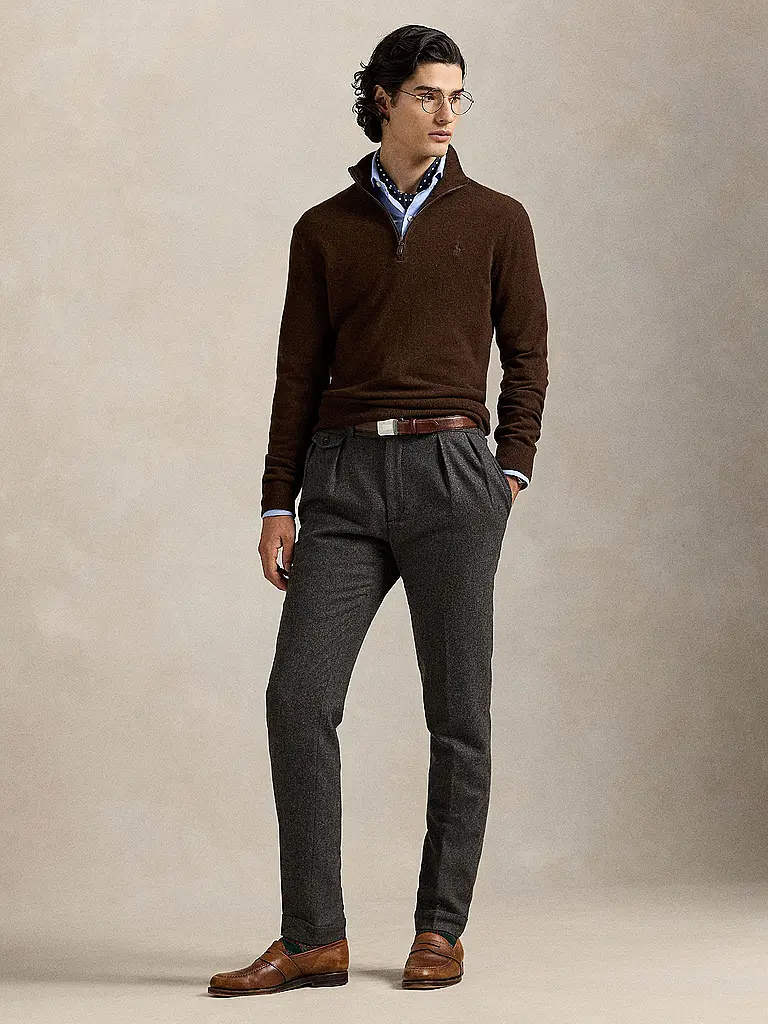 POLO RALPH LAUREN | Pull Troyer | braun