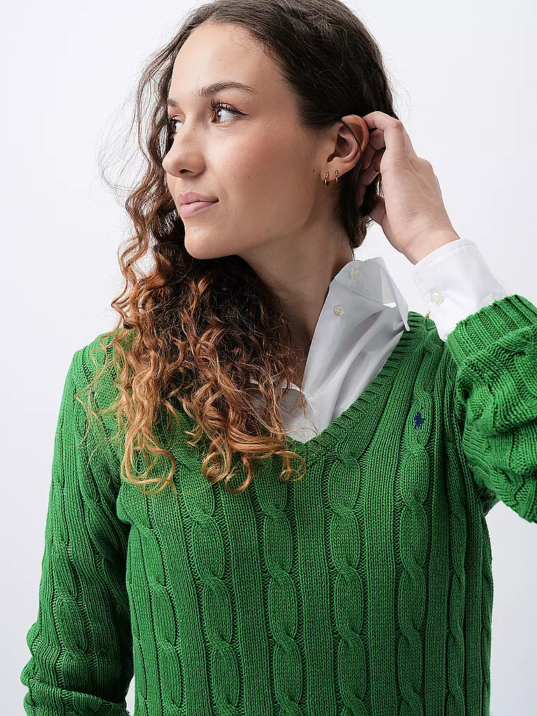 POLO RALPH LAUREN | Pullover Slim Fit KIMBERLY | Vert