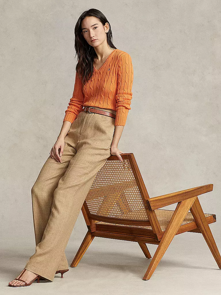 POLO RALPH LAUREN | Pullover Slim Fit KIMBERLY | Orange