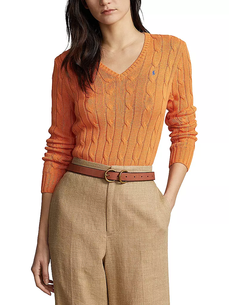 POLO RALPH LAUREN | Pullover Slim Fit KIMBERLY | Orange