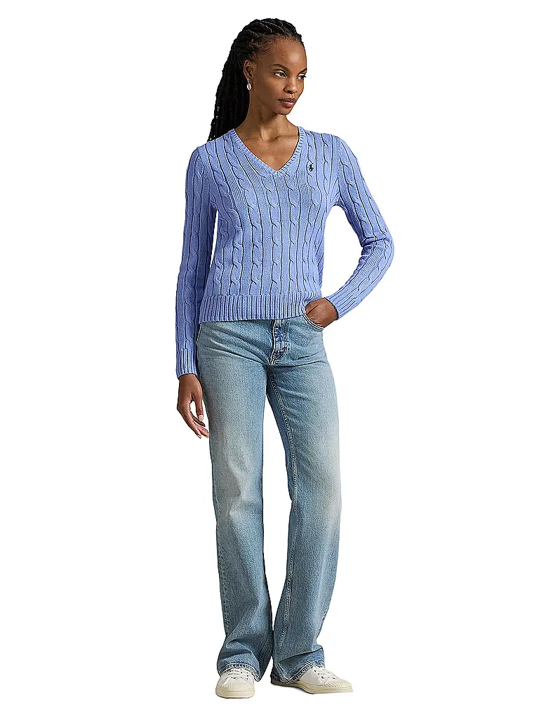 POLO RALPH LAUREN | Pullover Slim Fit KIMBERLY | Bleu clair