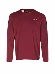 POLO RALPH LAUREN | Pyjama Langarmshirt | Rouge foncé