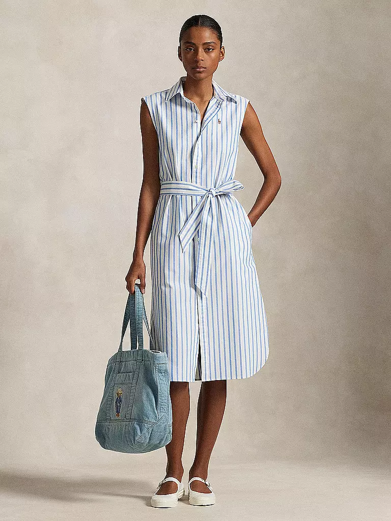 POLO RALPH LAUREN | Robe midi | Bleu
