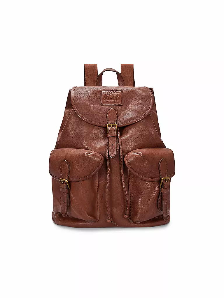 POLO RALPH LAUREN | Sac à dos en cuir | Marron